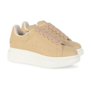 Alexander McQueen Kids Oversized Sneakers in Nude Beige (Size 32 Kids)